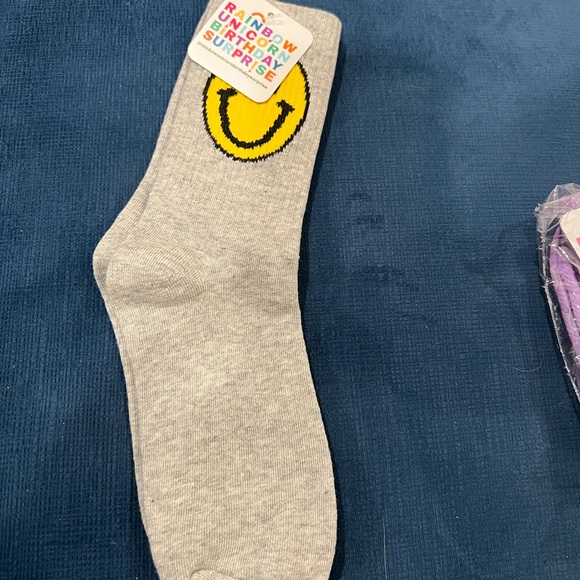 Rainbow Unicorn Birthday Surprise socks - Picture 2 of 6